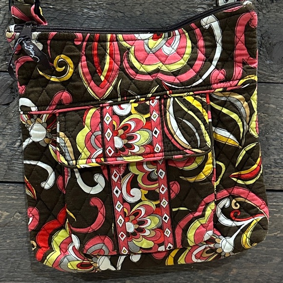Vera Bradley Puccini Pattern Hipster Crossbody Mailbag Fall 2008 Designer NWOT - Picture 2 of 12